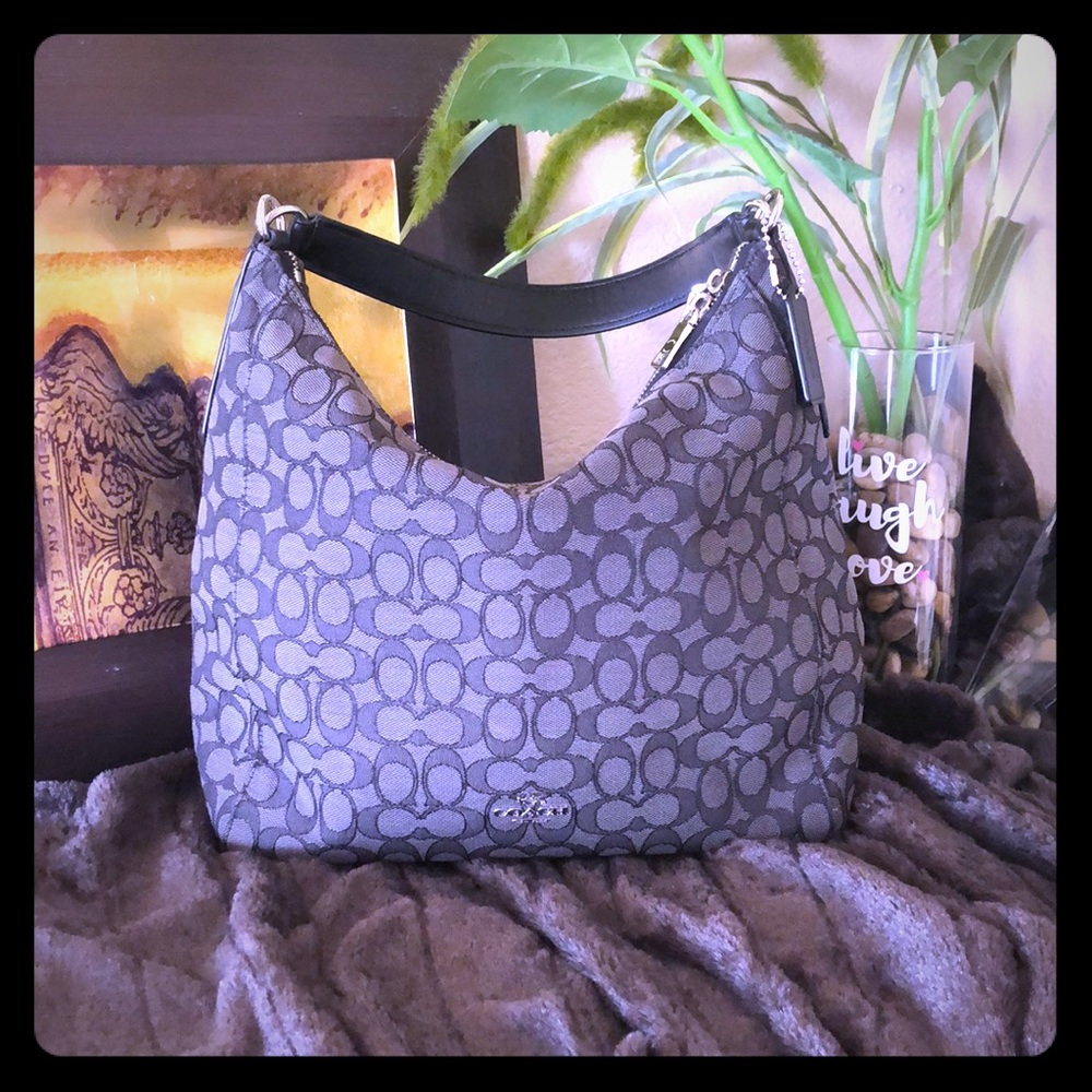 Coach Black Smoke Celeste Hobo Bag